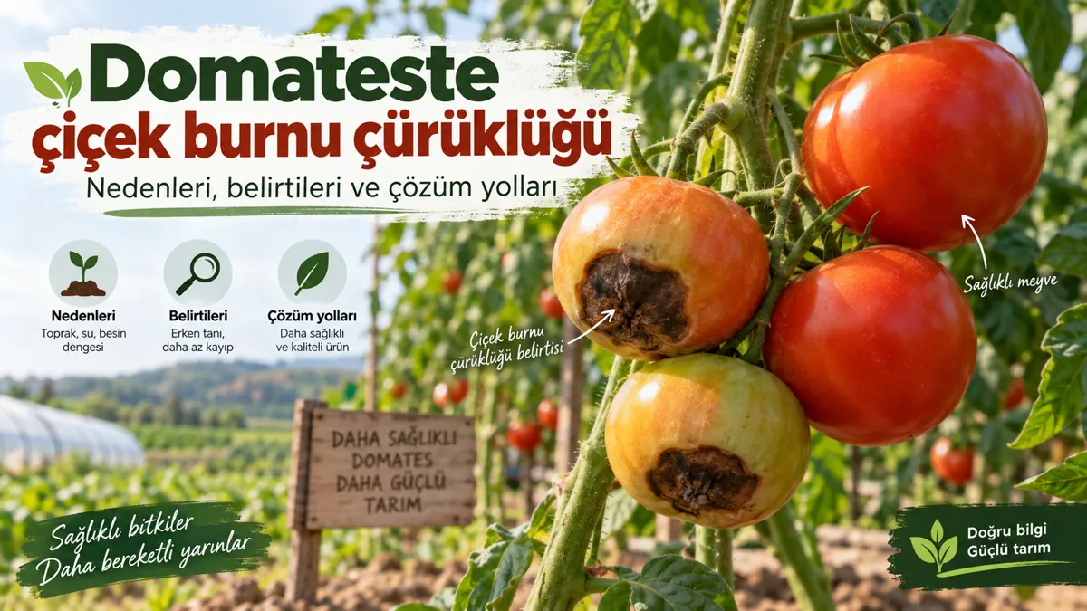 Çiçek burnu çürüklüğü bulunan domatesler ile sağlıklı meyvelerin karşılaştırılması