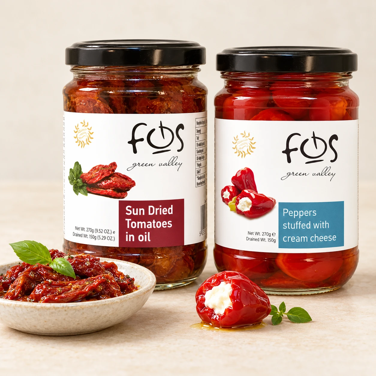 مقبلات متوسطية — FOS — 270 g — Expoaid